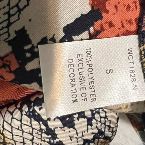 Red and Yellow Wrap Blouse - Picture 3 of 3